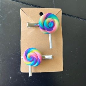 Lollipop Hair Clips Set 8